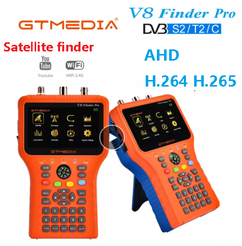GTmedia V8 Finder Pro DVB-S2 DVB-T2 DVB-C AHD H.265 Satellite Meter Satellite Finder better than satlink ST-5150 ws-6933 vf-6800