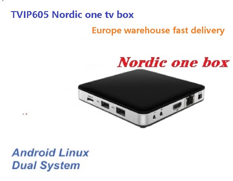 Best TVIP605 nordic one TV Box for smart tv H.265 4K S905W Quad Core for scandinavia nordic one tv box Media Player