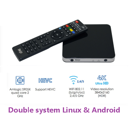 Best TVIP605 nordic one TV Box for smart tv H.265 4K S905W Quad Core for scandinavia nordic one tv box Media Player