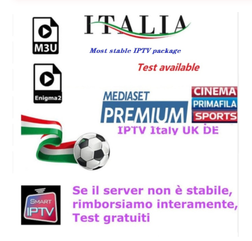 12months Italian Germany France UK USA Canada Europe IPTV