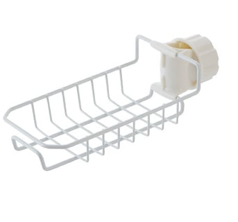 Adjustable Sink Drain Rack Sponge Storage Faucet Holder