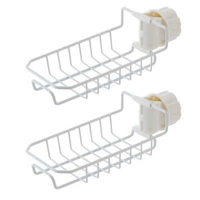 Adjustable Sink Drain Rack Sponge Storage Faucet Holder