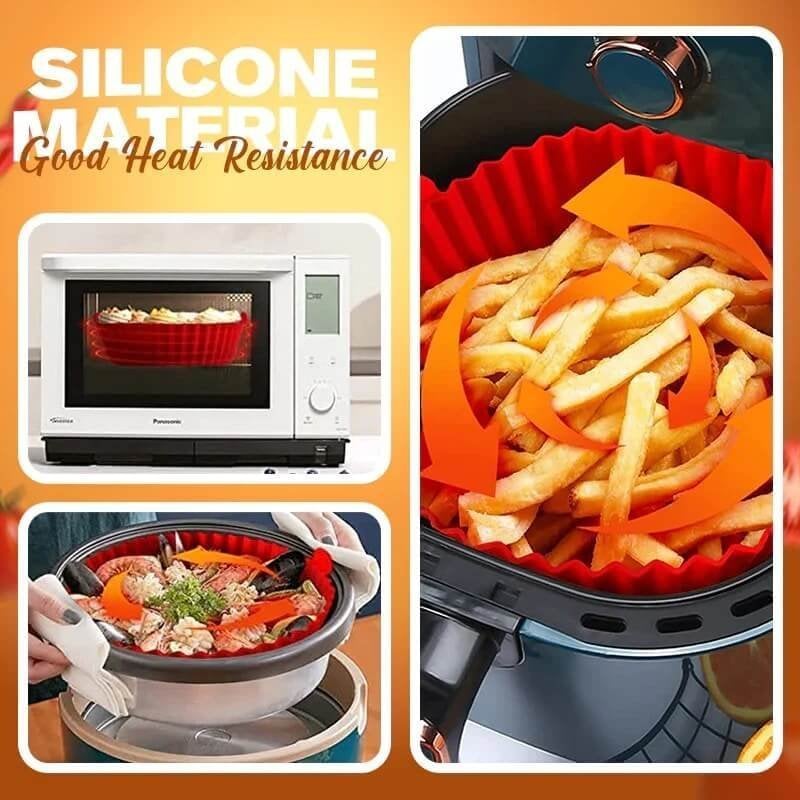 Air Fryer Silicone Baking Tray🔥Buy two large size free small size🔥