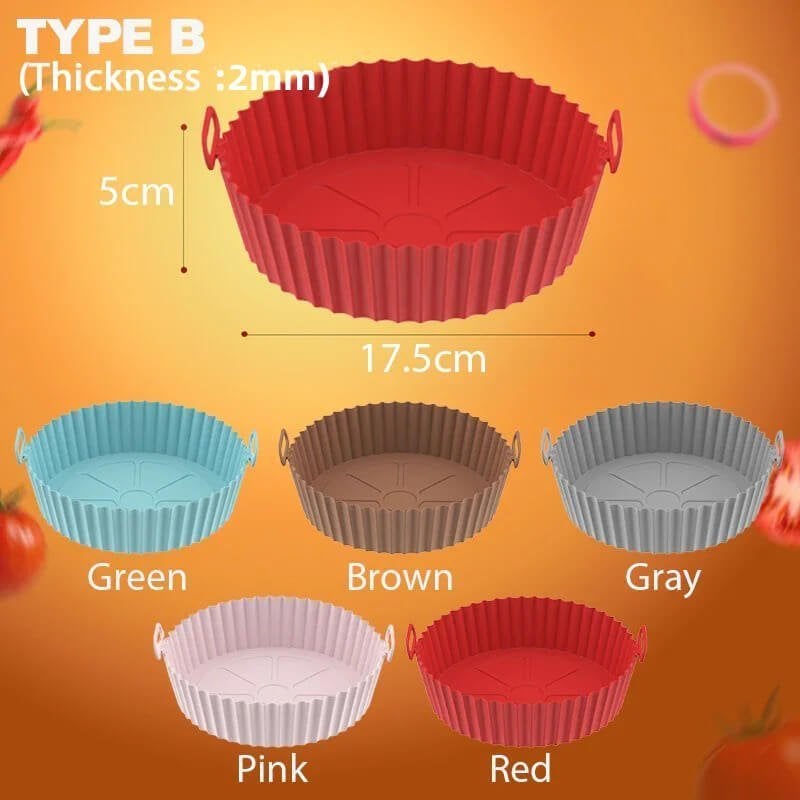 Air Fryer Silicone Baking Tray🔥Buy two large size free small size🔥