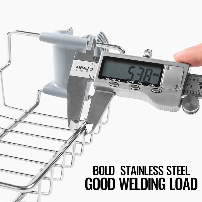 Adjustable Sink Drain Rack Sponge Storage Faucet Holder