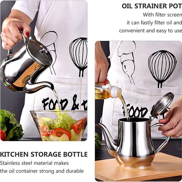 🔥Friday specials🔥Stainless Steel Oil Filter Pot