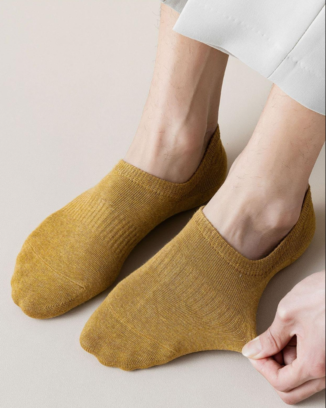 Shallow mouth summer thin invisible socks for men