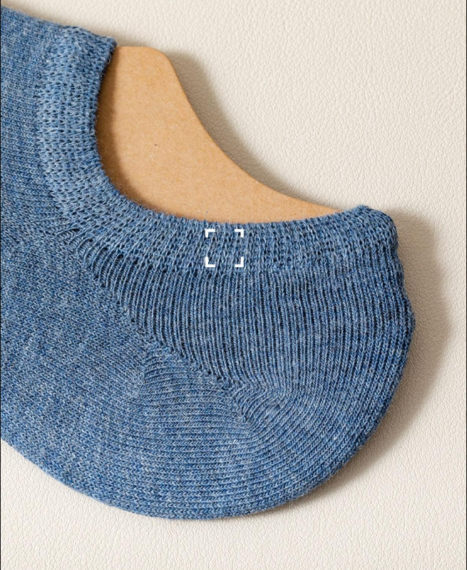 Shallow mouth summer thin invisible socks for men