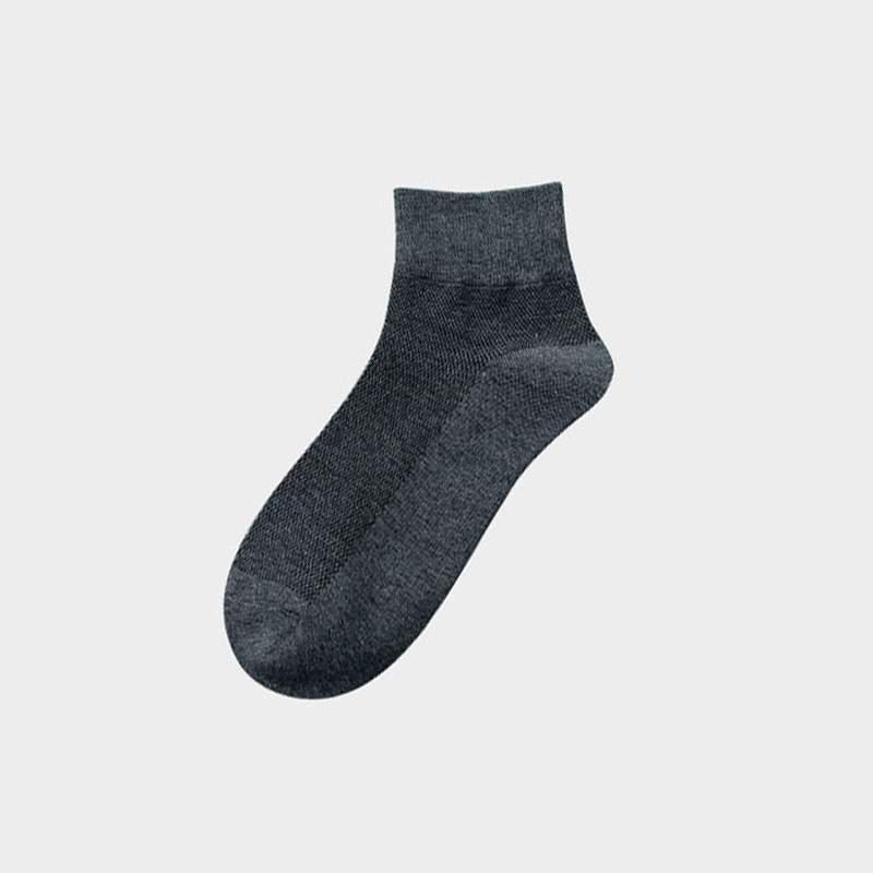 Men's Summer Boat Socks Solid Color Cotton Socks