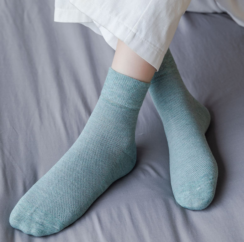 Men's Summer Boat Socks Solid Color Cotton Socks