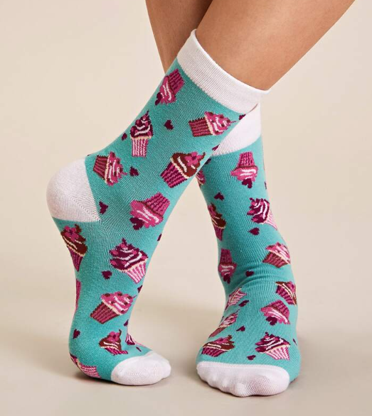Women's Fruit Dessert Art Cotton Socks
