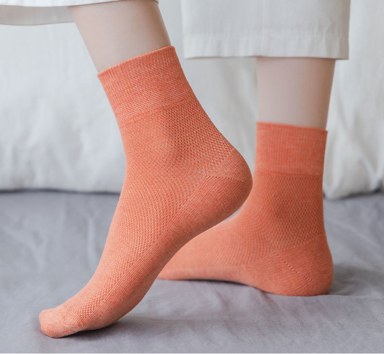 Men's Summer Boat Socks Solid Color Cotton Socks