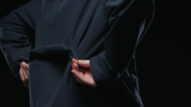 W MONO MATERIAL RAINCOAT