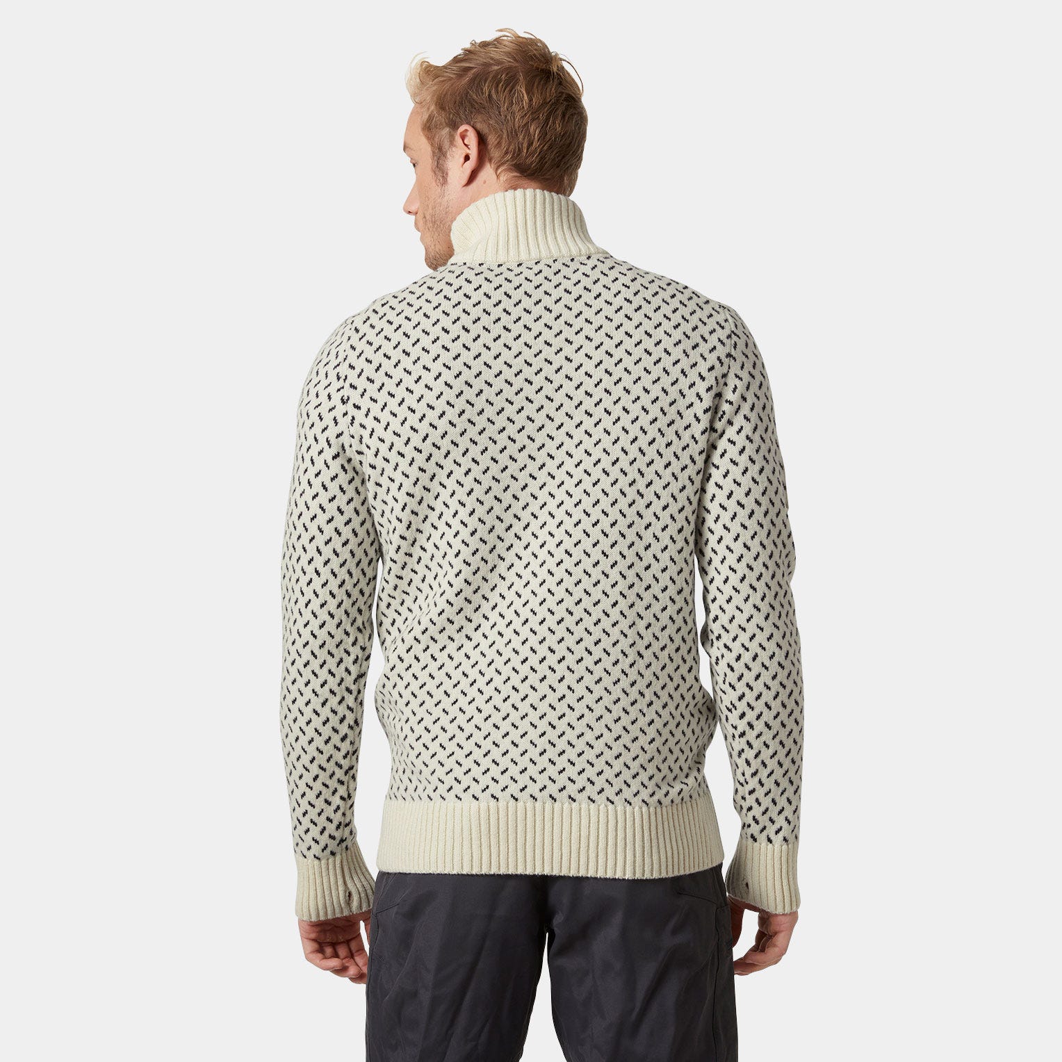 Men’s Arctic Ocean Icelander Wool Knit ½ Zip Sweater