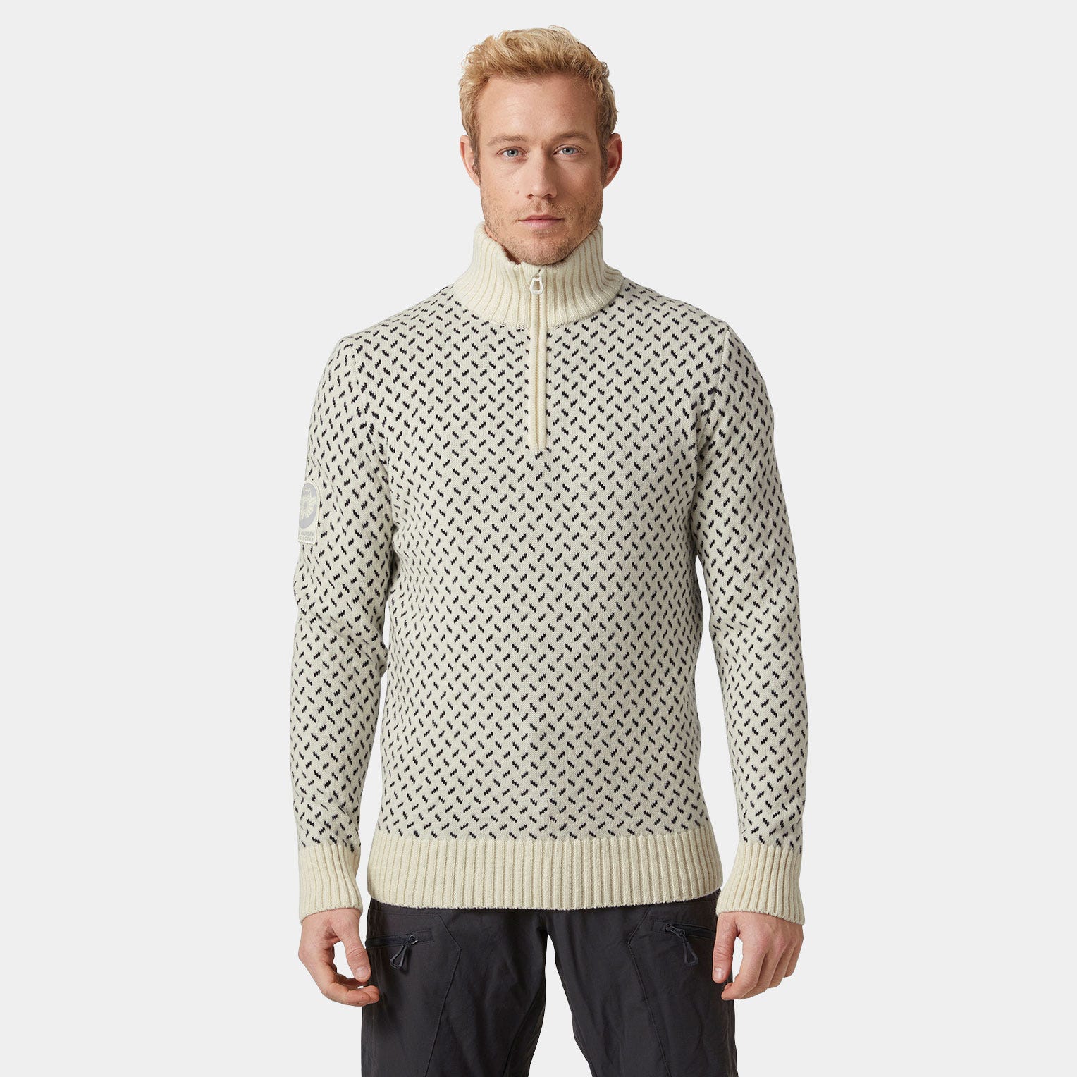 Men’s Arctic Ocean Icelander Wool Knit ½ Zip Sweater