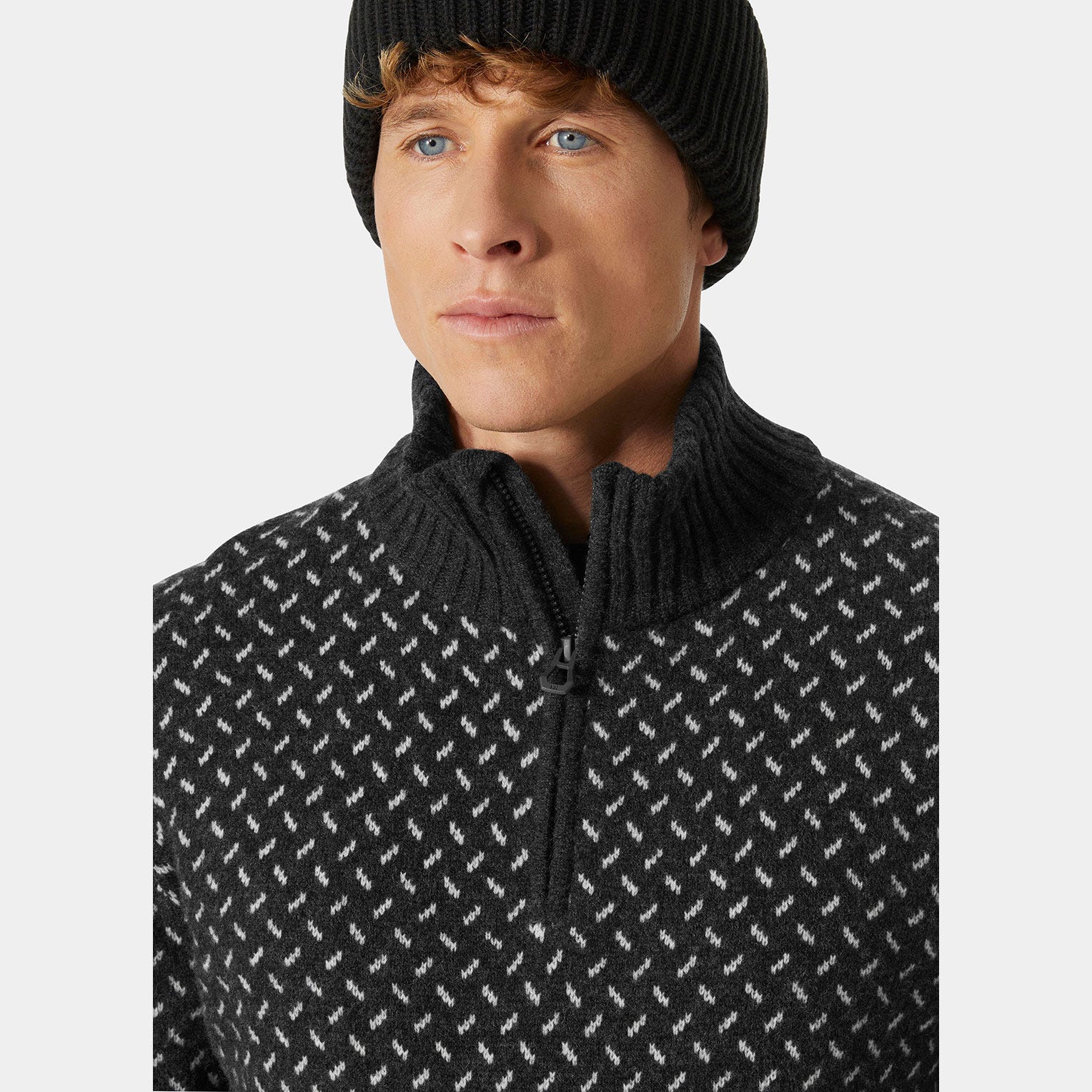 Men’s Arctic Ocean Icelander Wool Knit ½ Zip Sweater