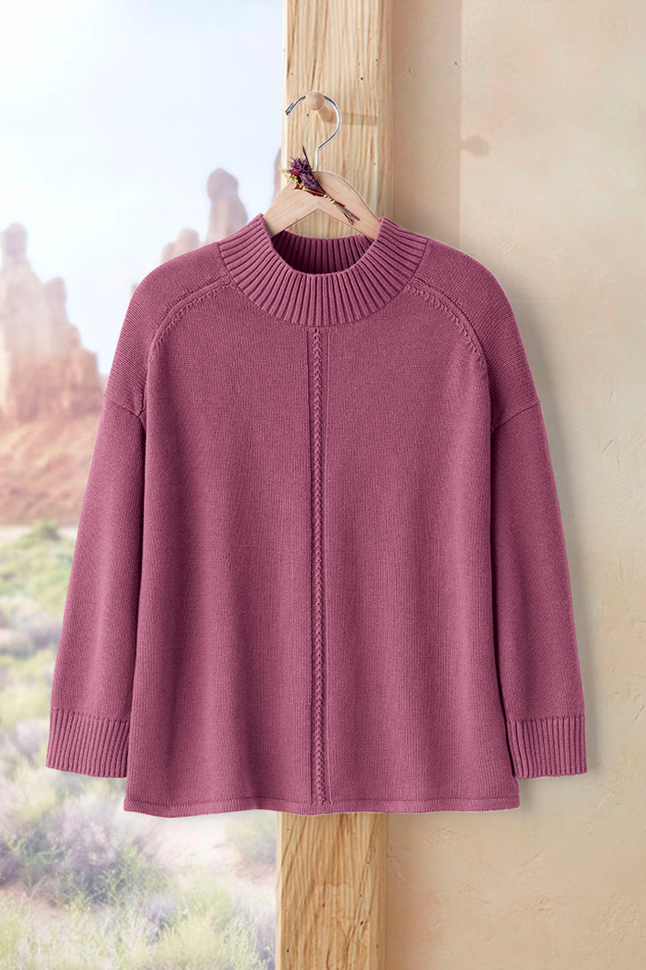 Olivette Mockneck Sweater - Coldwater Creek Outlets