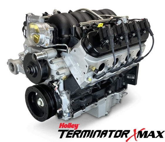 GM LS Compatible 376 c.i. Pro Series Engine - 530 Horsepower - Base Dressed - Holley Terminator X EFI System