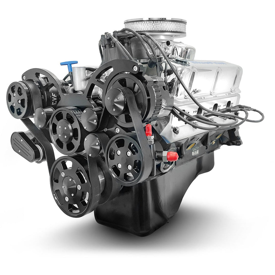Ford Small Block Compatible 302 c.i. Engine - 361 Horsepower - Deluxe Dressed - Black Pulley Kit - Fuel Injected