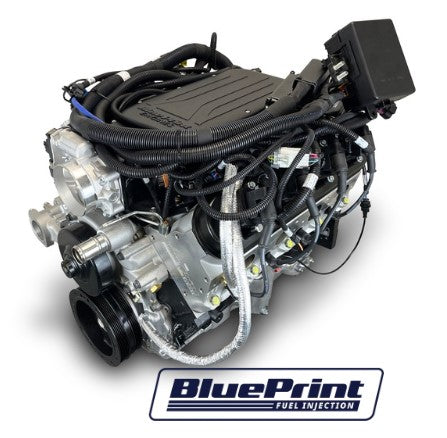 GM LS Compatible 376 c.i. Pro Series Engine - 510 Horsepower - Base Dressed - BluePrint Engines Calibrated ECU