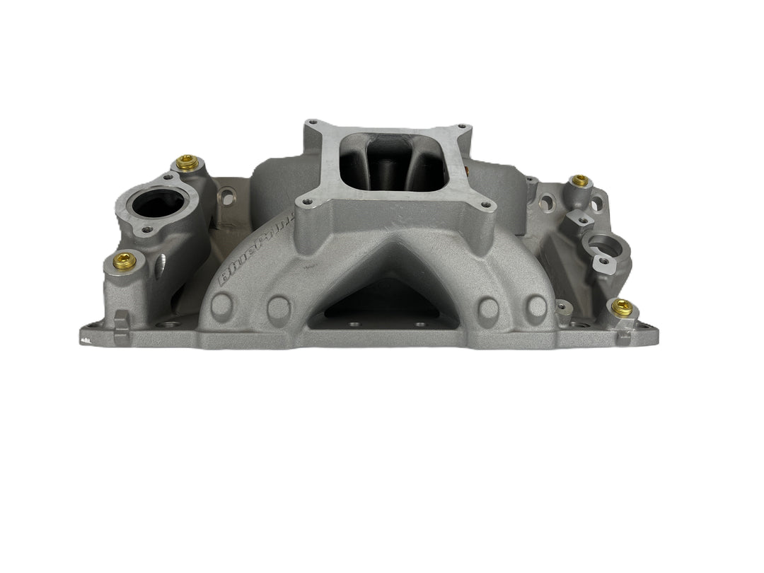 Single Plane, Natural Aluminum Intake Manifold, Pro Series, GM Small Block Compatible, 427/454