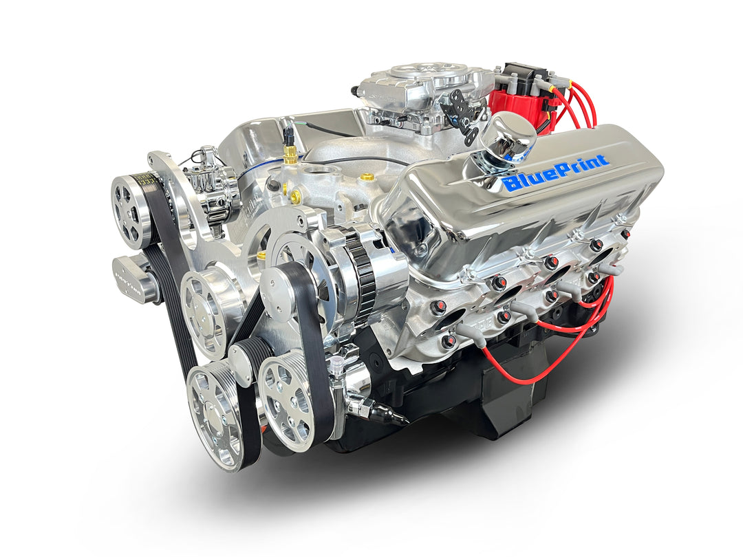 GM Big Block Compatible 454 c.i. Engine - 460 Horsepower - Deluxe Dressed - Polished Pulley Kit - Fuel Injected
