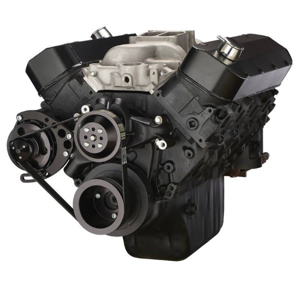GM BB Standard Deck Compatible Front Accessory Drive - Quick Serpentine with Alternator | Water Pump | Brackets and Bolts