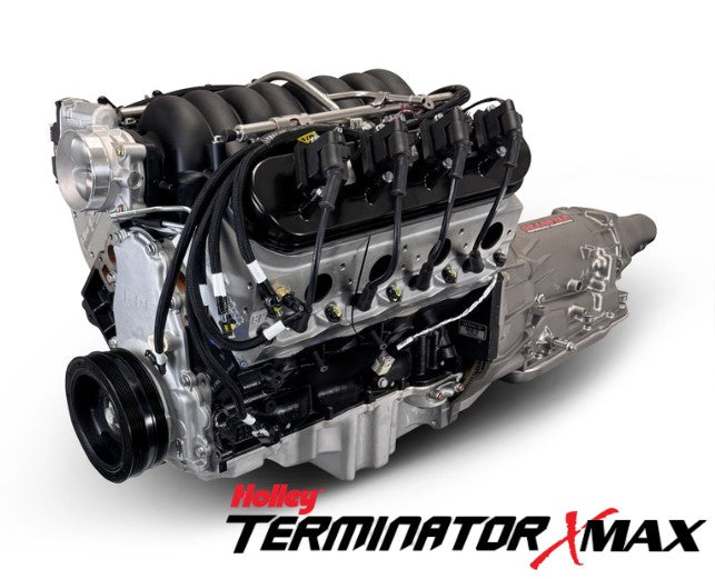 GM LS Compatible 376 c.i. Engine and 4L65/70E Automatic Transmission - 530 Horsepower - Standard Edition Builder Series - Holley Terminator X EFI System