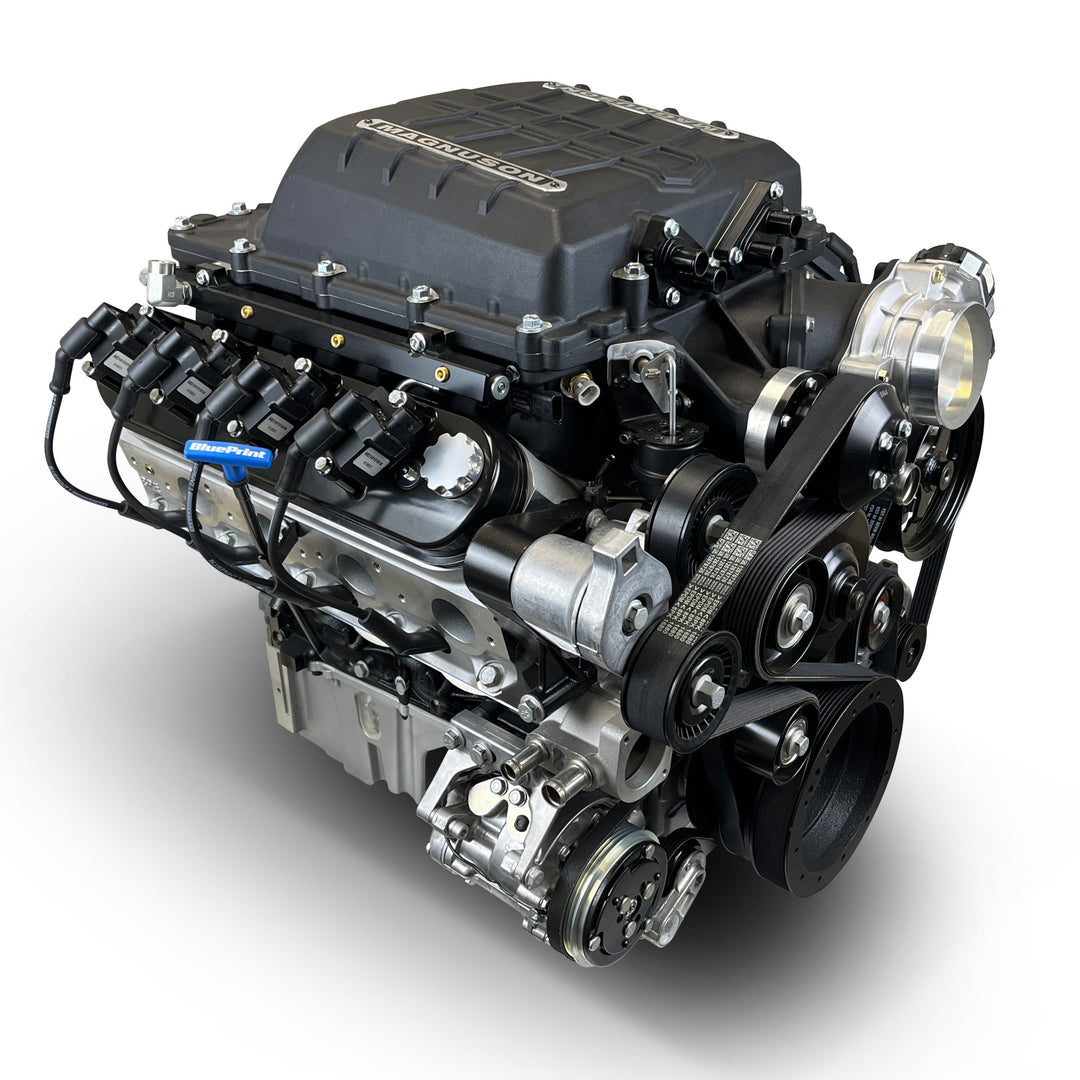 GM LS Compatible 376 c.i. Pro Series Engine - 700 Horsepower - Deluxe Dressed - Black Pulley Kit - Holley Terminator X EFI System