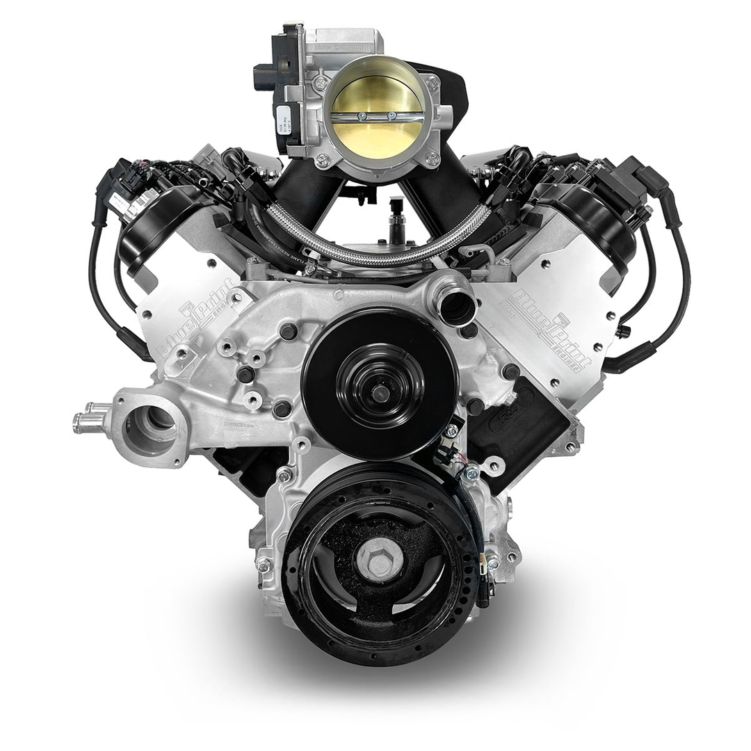 GM LS Compatible 376 c.i. Pro Series Engine - 525 Horsepower - Base Dressed - BluePrint Engines Calibrated ECU