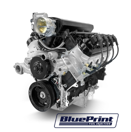 GM LS Compatible 376 c.i. Pro Series Engine - 525 Horsepower - Base Dressed - BluePrint Engines Calibrated ECU