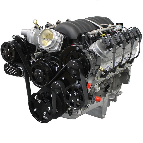 GM LS Compatible Front Accessory Drive - Full Serpentine with Alternator | Power Steering | Water Pump | Brackets and Bolts
