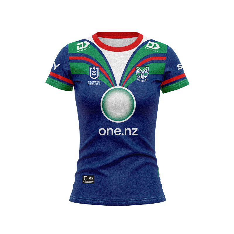 Women's New Zealand Warriors 2024 Home Jersey RUGBYVIP