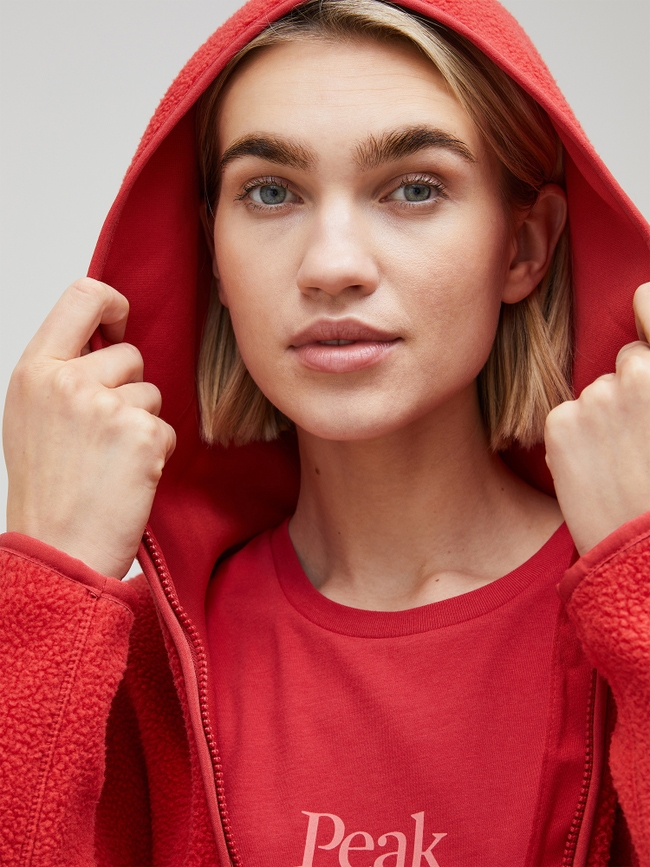 Pile Long Zip Women