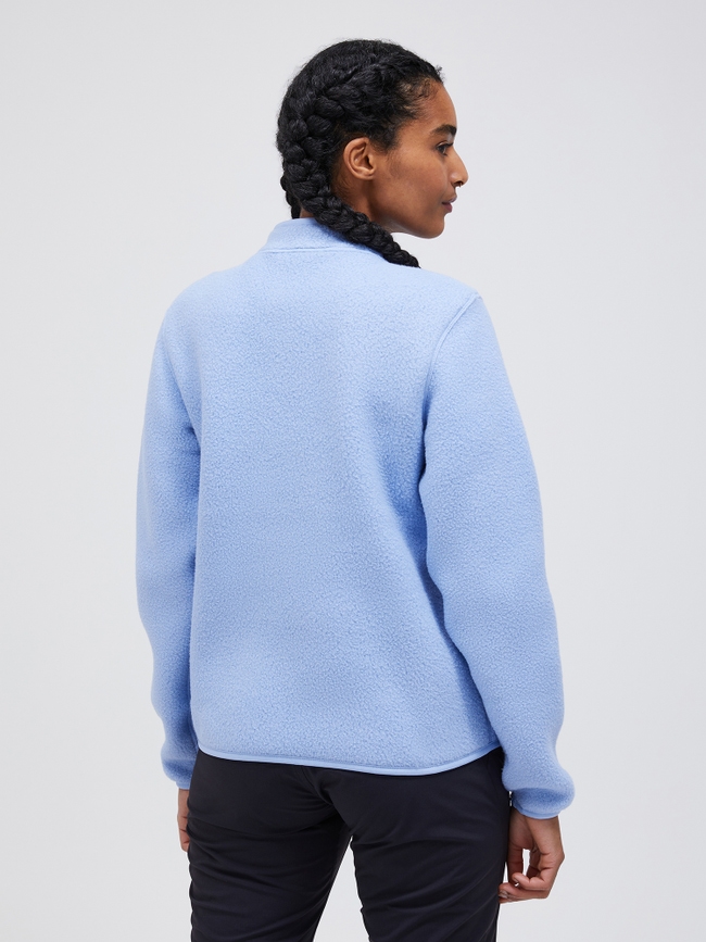Fleece Snap Cardigan Women