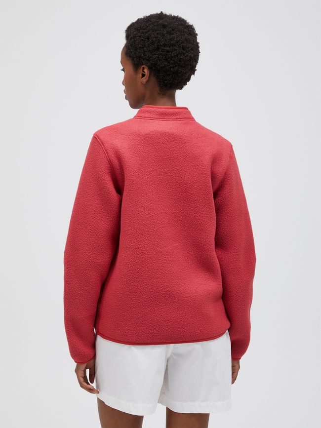 Fleece Snap Cardigan Women