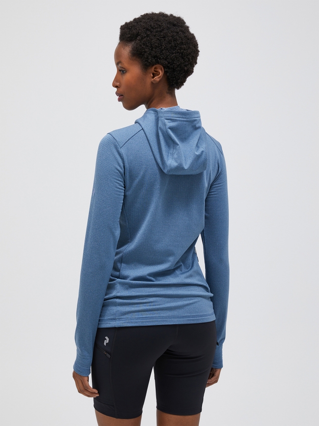 Light Hooded Fleece Half Zip Women