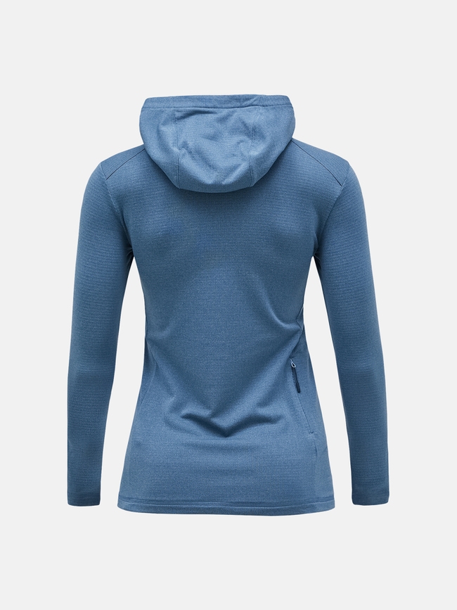 Light Hooded Fleece Half Zip Women