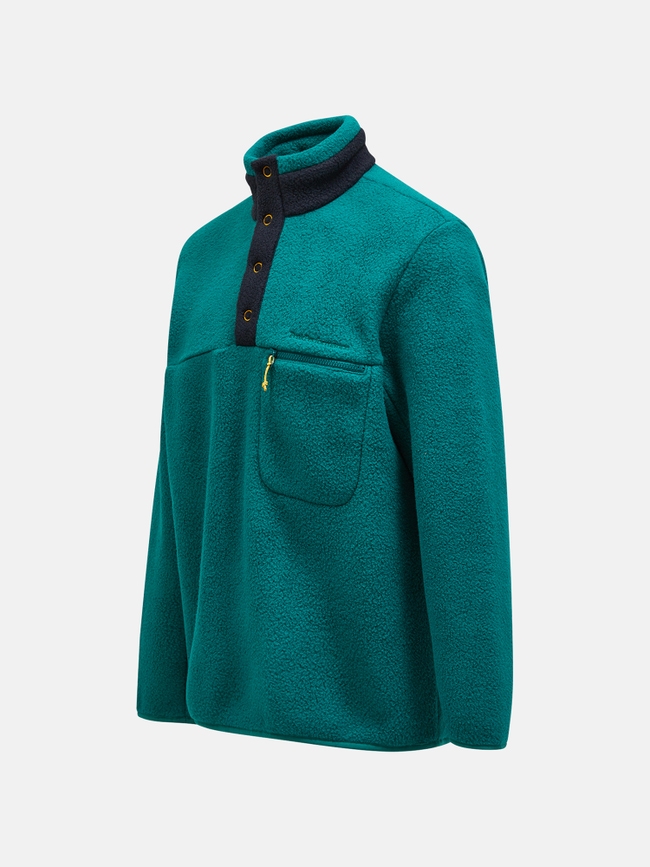 Fleece Snap T-Neck Men