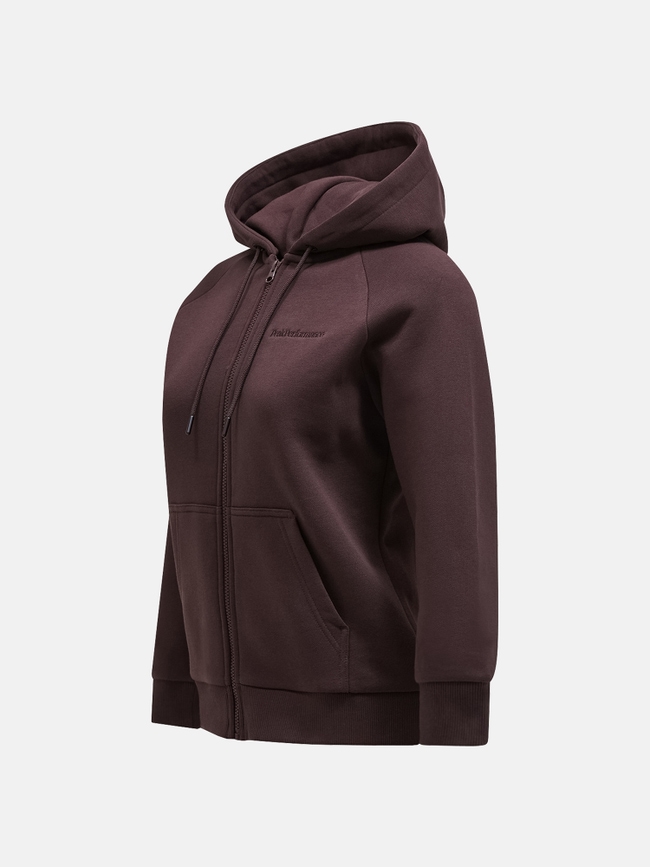 Original Small Logo Zip Hood Women