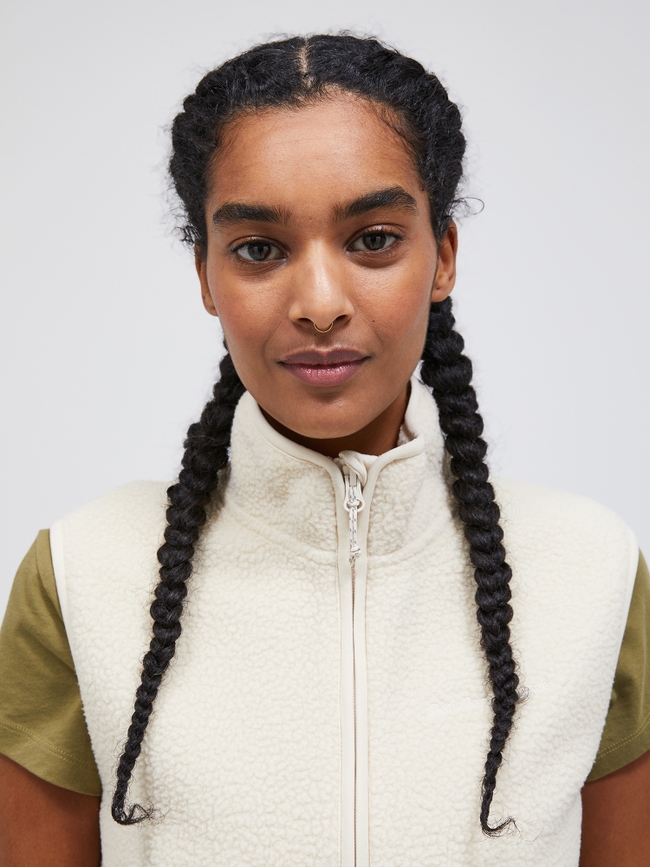 Pile Zip Vest Women