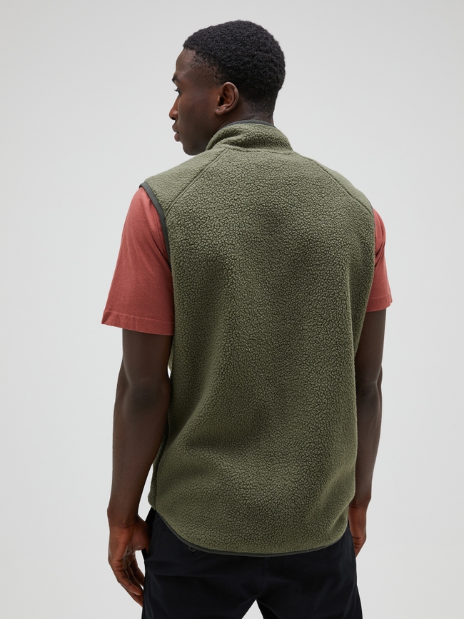 Pile Zip Vest Men