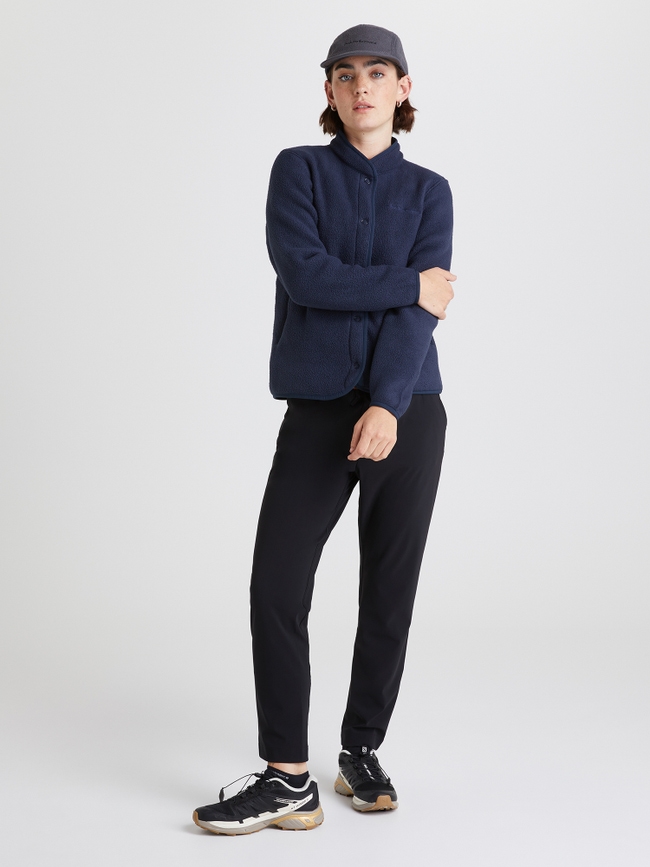 Fleece Snap Cardigan Women