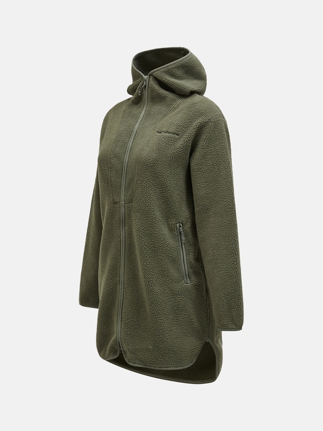 Pile Long Zip Women