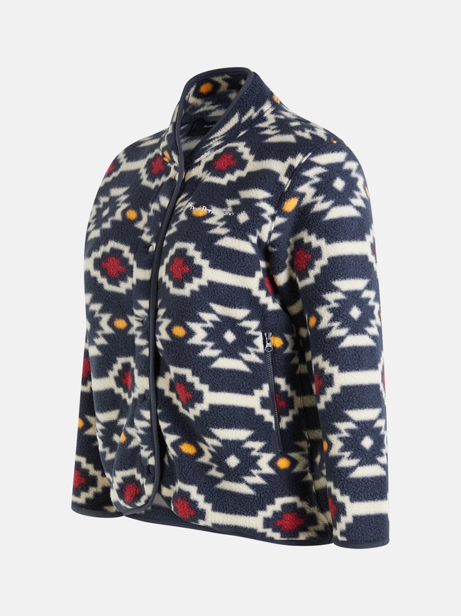 Fleece Snap Cardigan Women