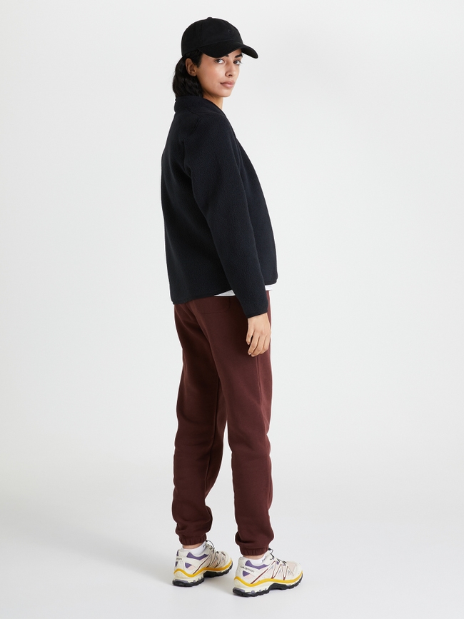 Fleece Snap Cardigan Women