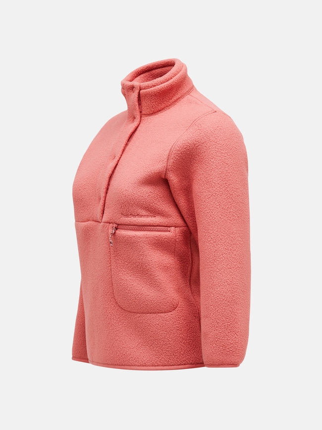 Fleece Snap T-Neck Women