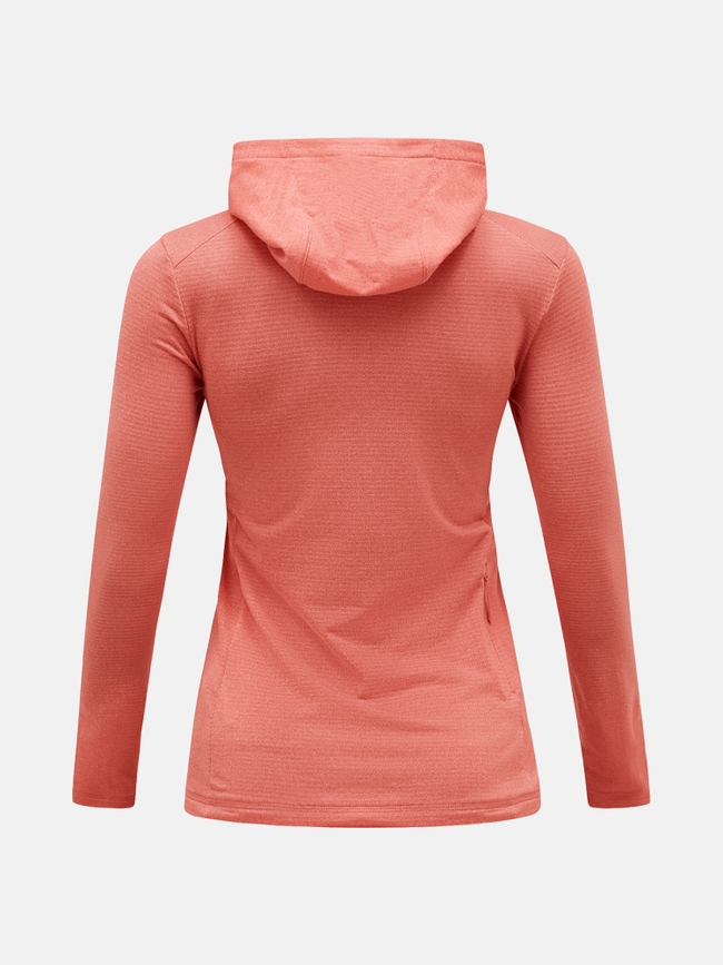 Light Hooded Fleece Half Zip Women