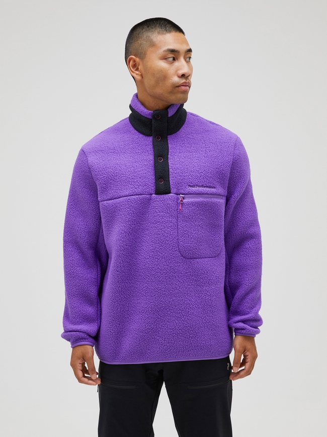 Fleece Snap T-Neck Men