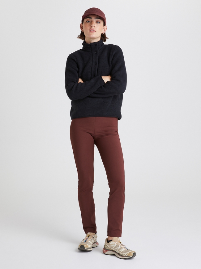 Fleece Snap T-Neck Women
